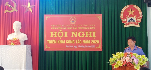 Viện kiểm sát nhân dân huyện Đức Linh: Tổ chức Hội nghị triển khai công tác năm 2020